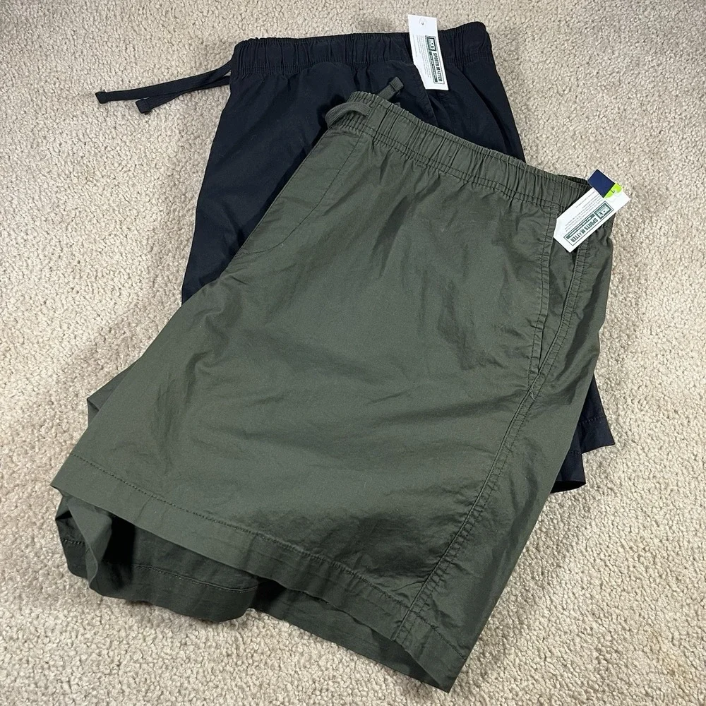 Lot Of 2 DSG Shorts Men's 2XL Green Black Lightweight Shorts Relaxed Fit NWT